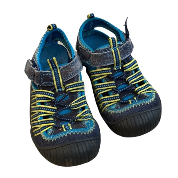 OSH KOSH Fisherman sandals blue green boys - Picture 1 of 7